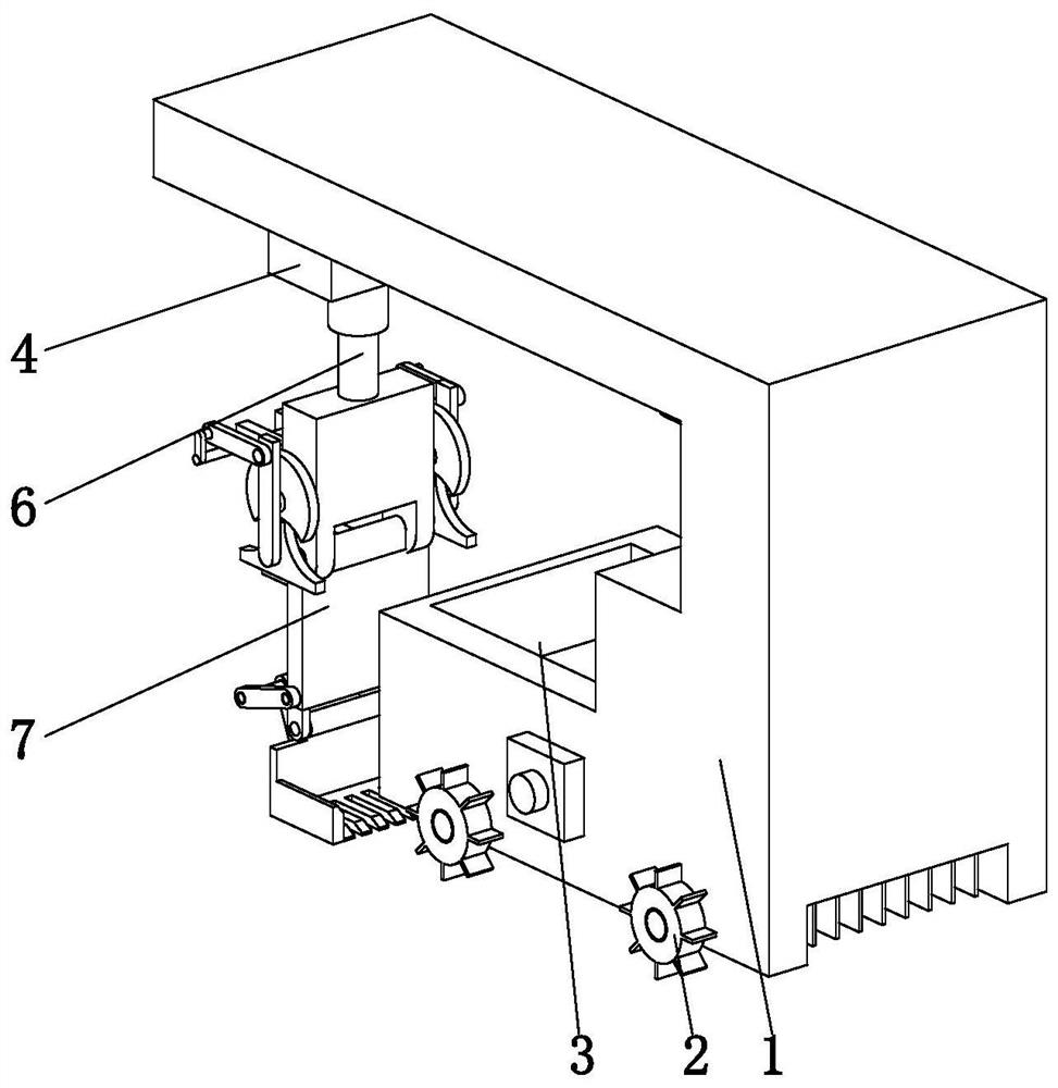 A soil breaking device for planting ground