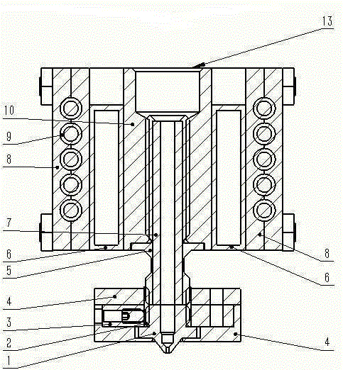 Hot end device of desktop-level FDM (frequency-division multiplexing) 3D printer