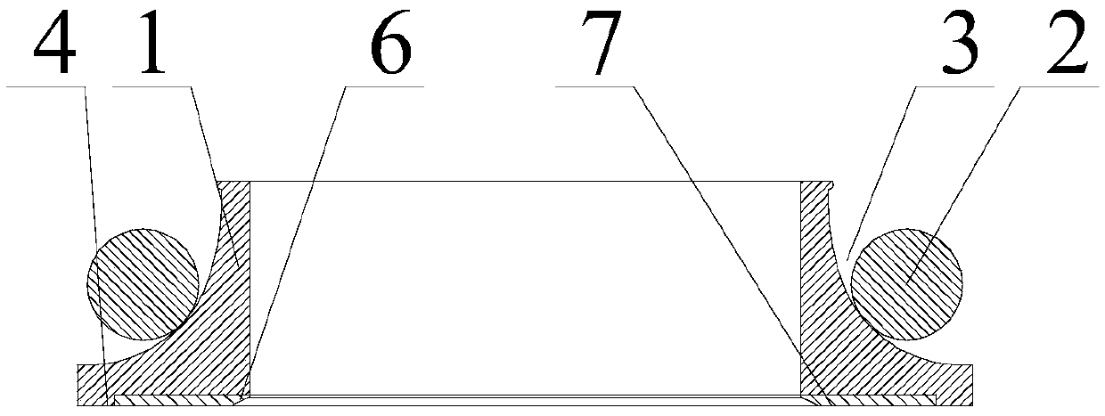 Floating oil seal provided with ceramic-dispersion-strengthened metal wear-resistant belts and engineering plastic ring bodies