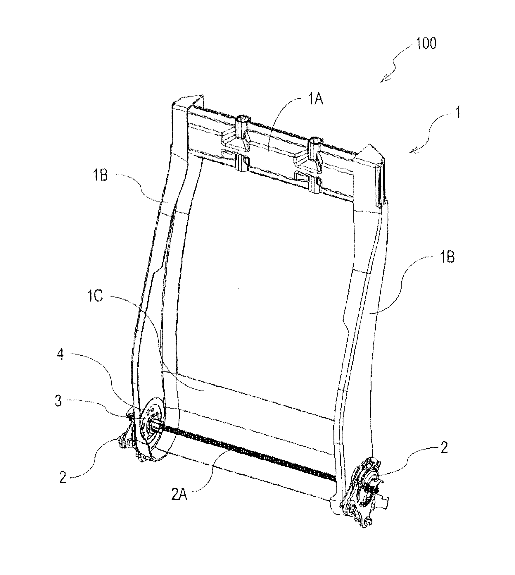 Seat back frame for vehicle and method for manufacturing same