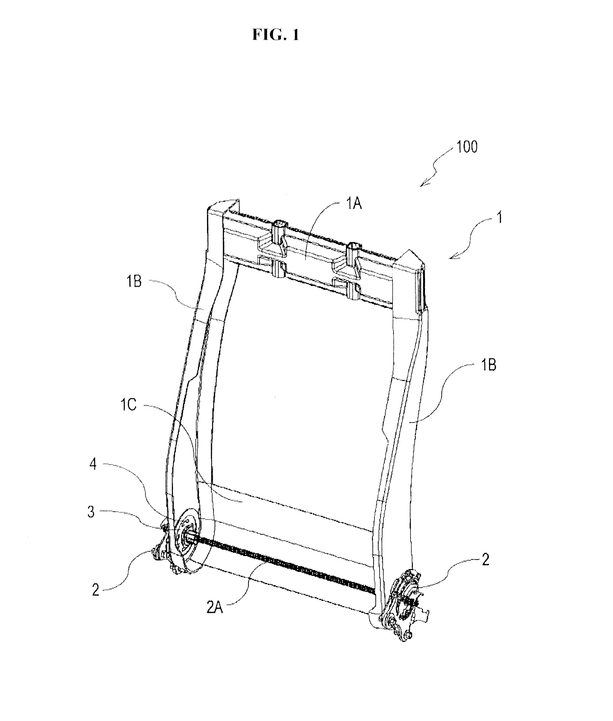 Seat back frame for vehicle and method for manufacturing same