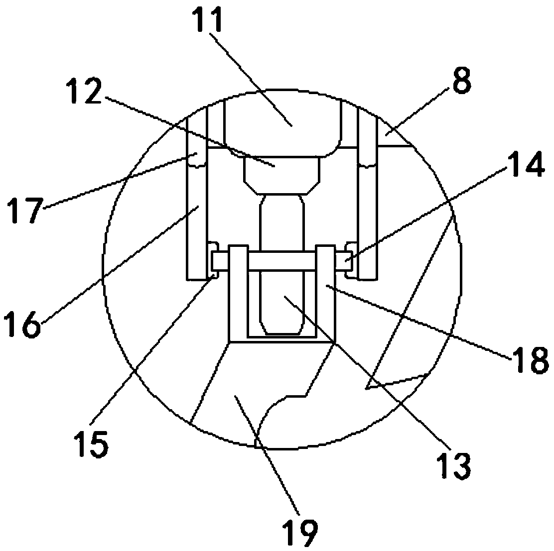 Convenient-to-adjust lifting type vamp polishing device