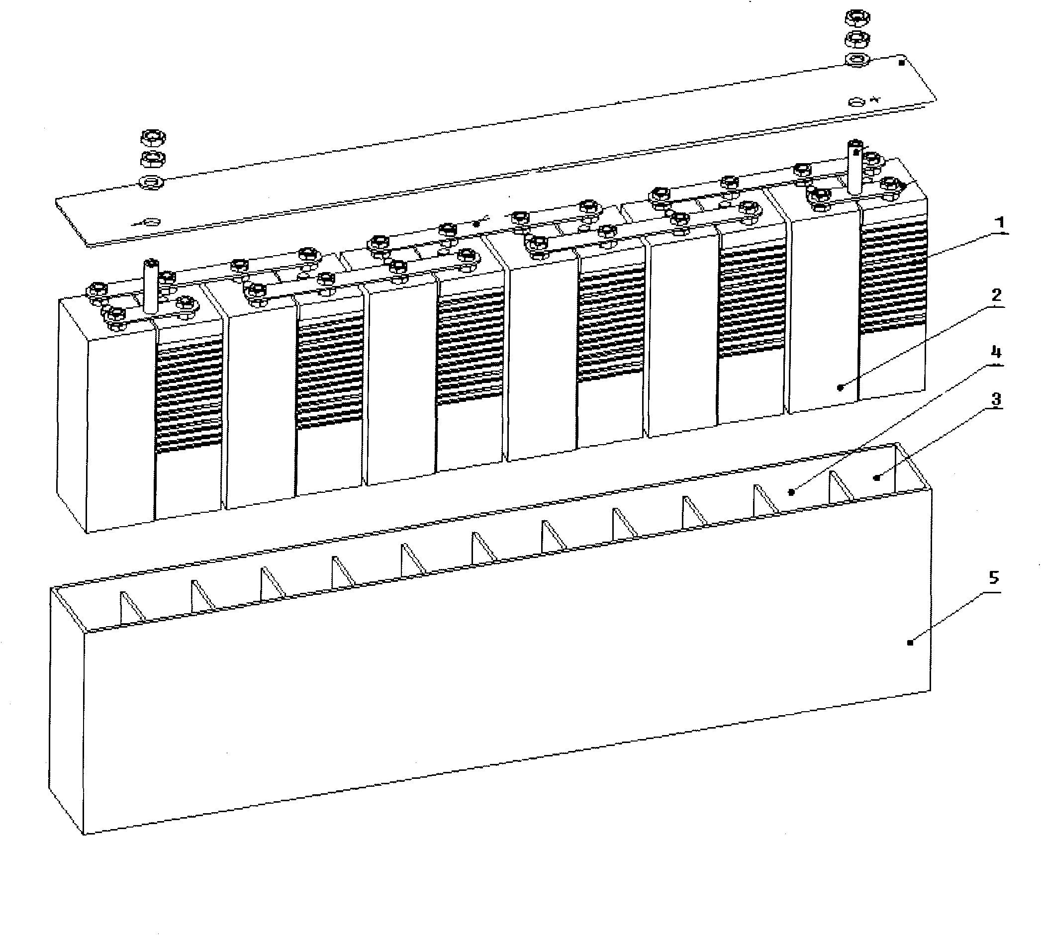 Super capacitor and lead-acid cell mixed chemical power supply