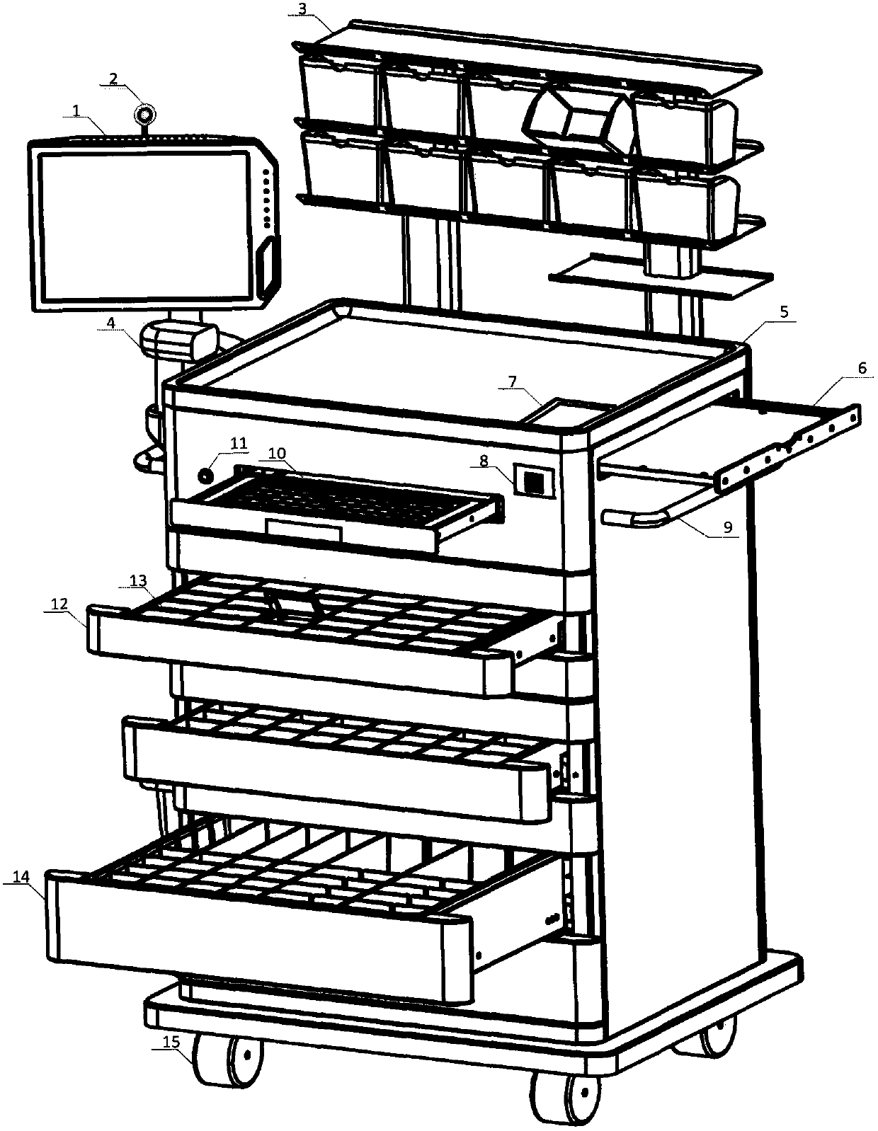 Ward medicine storing/taking system