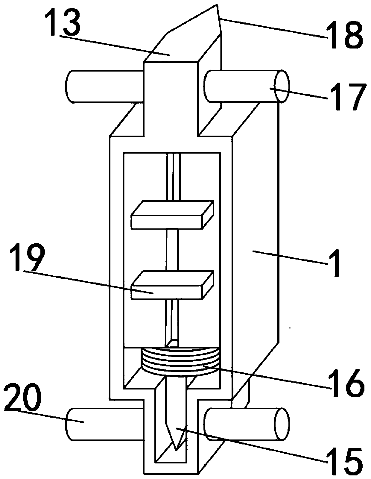 Shock absorption type house foundation pouring structure and pouring method thereof