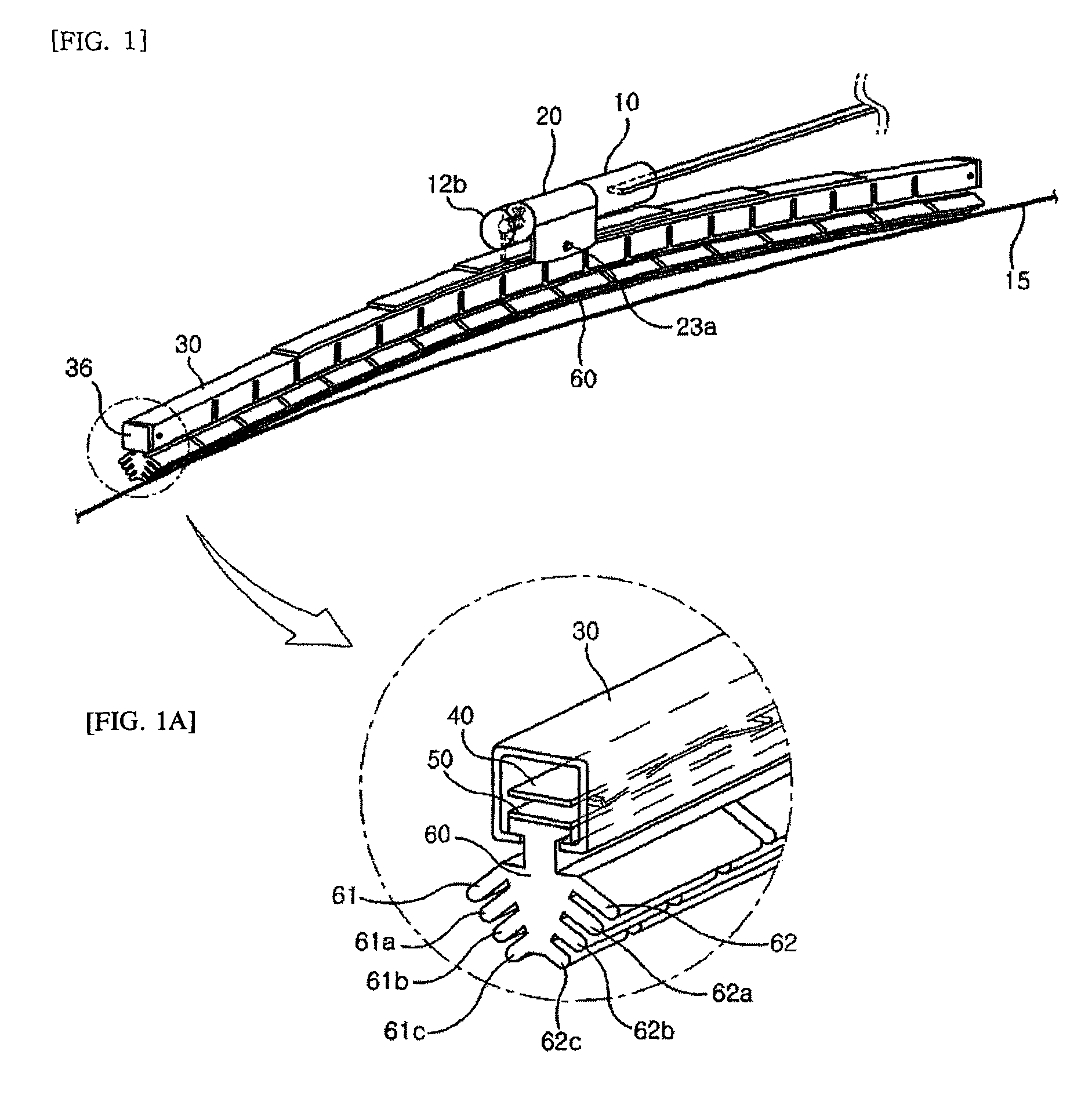 Wiper having tilting multi-blade