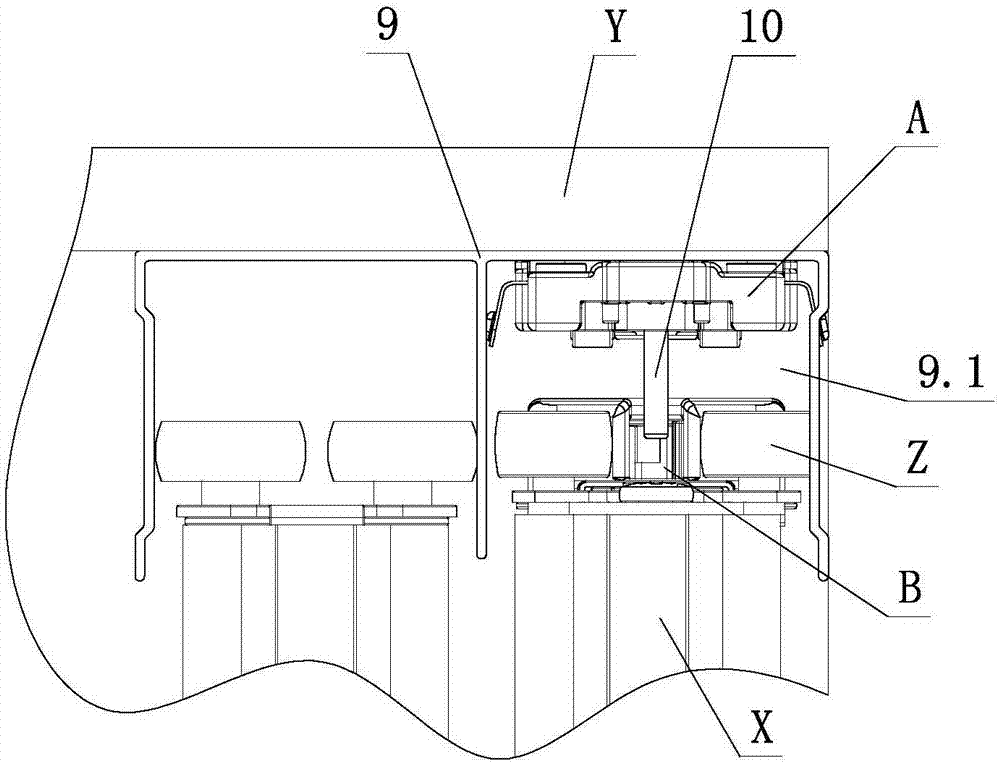 An adjustable two-way damping structure for furniture sliding doors