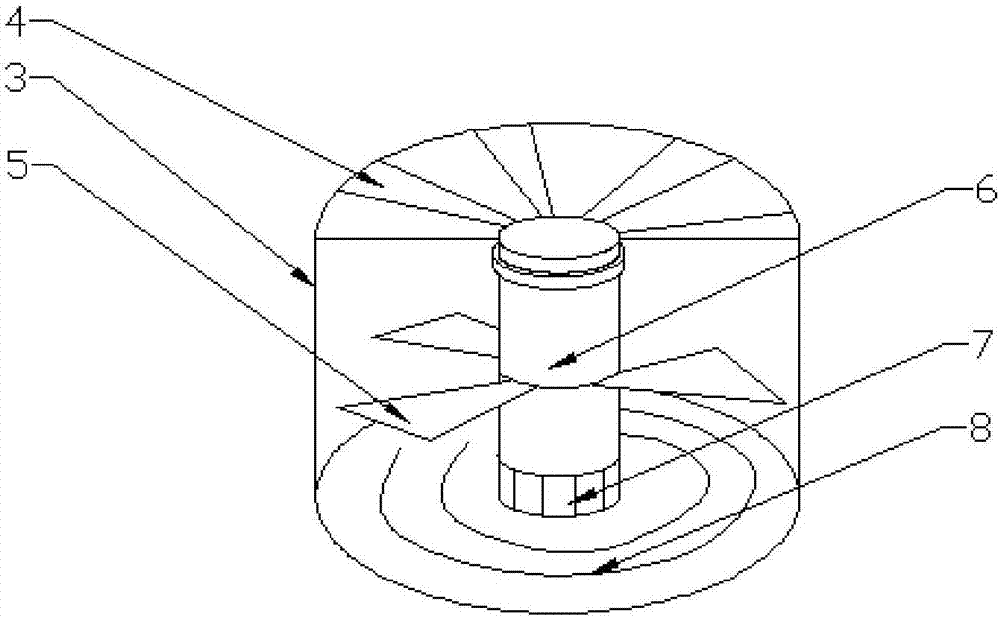 Buried lamp dissipating heat through airflow circulation