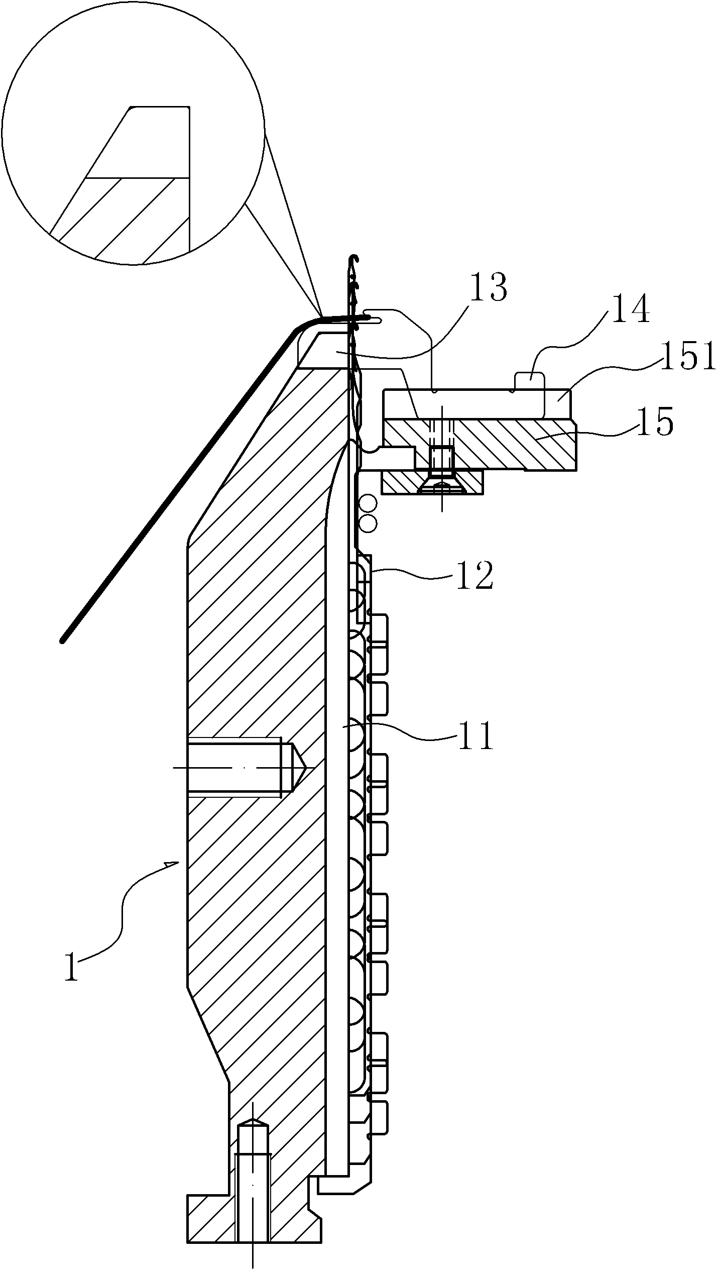 Sinker abrasion-resistant device for weaving machine