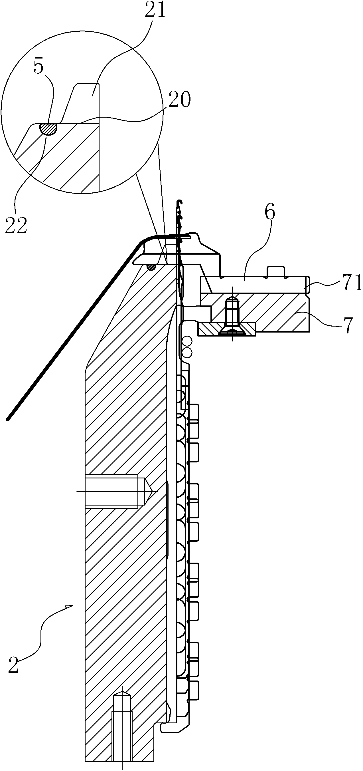 Sinker abrasion-resistant device for weaving machine