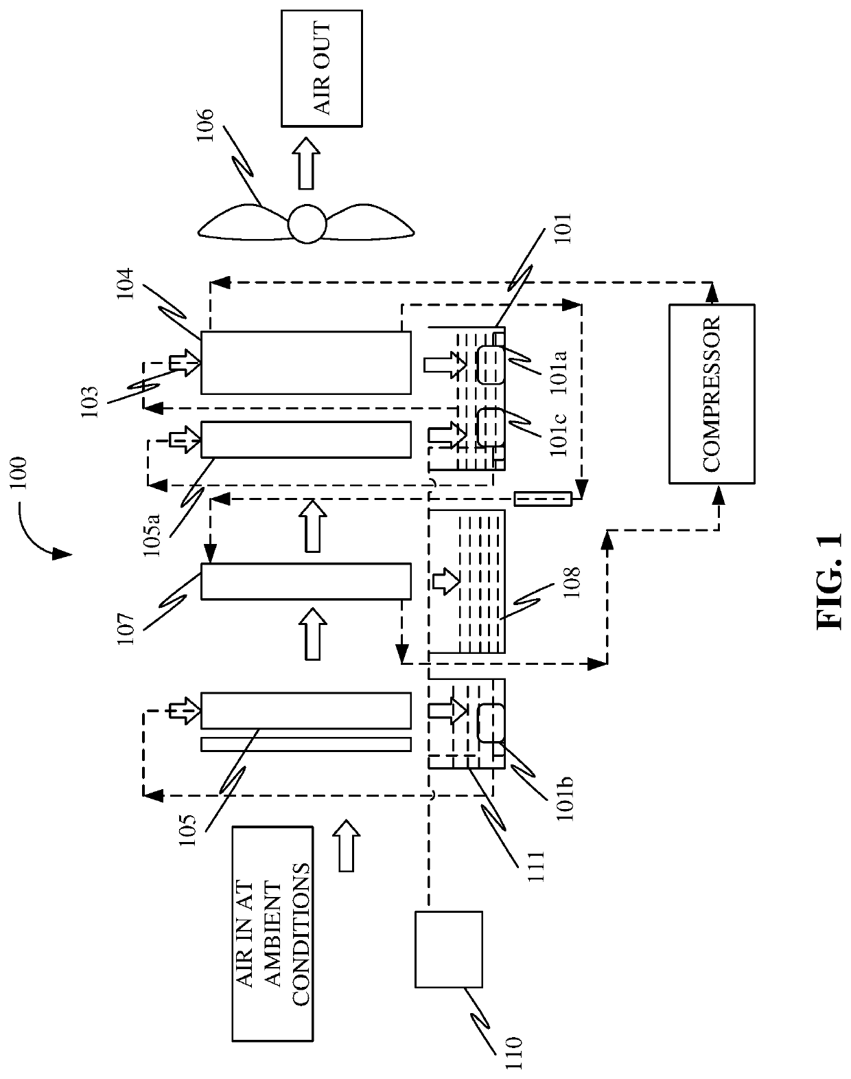 System and method of extracting water from atmospheric air