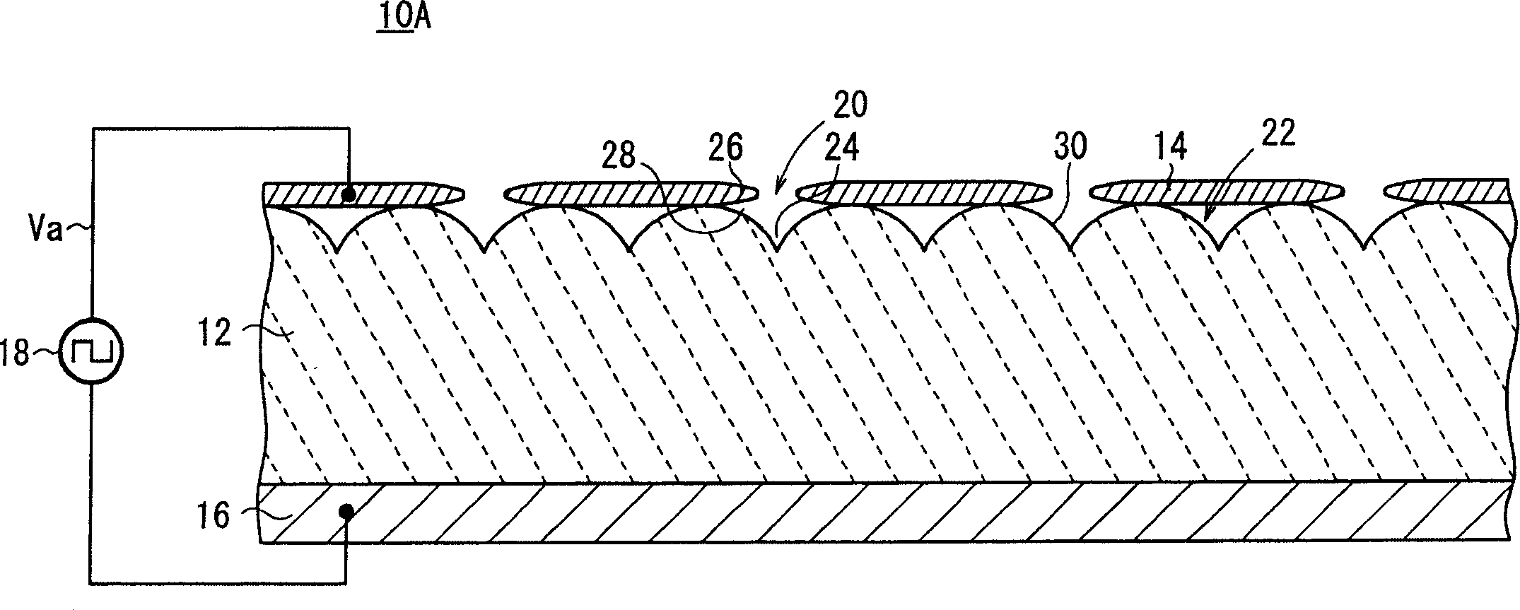 Electron emitting element