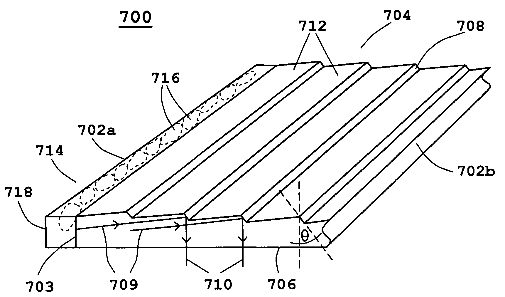 System and method for illuminating and reading optical codes imprinted or displayed on reflective surfaces