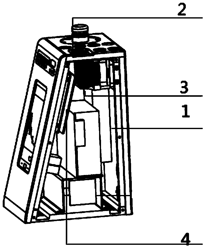 Fast analyzer and determination method for determining heavy-metal cadmium in foodstuffs