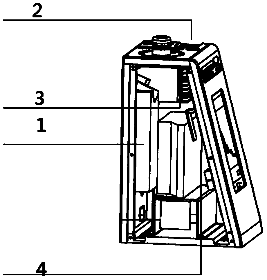 Fast analyzer and determination method for determining heavy-metal cadmium in foodstuffs