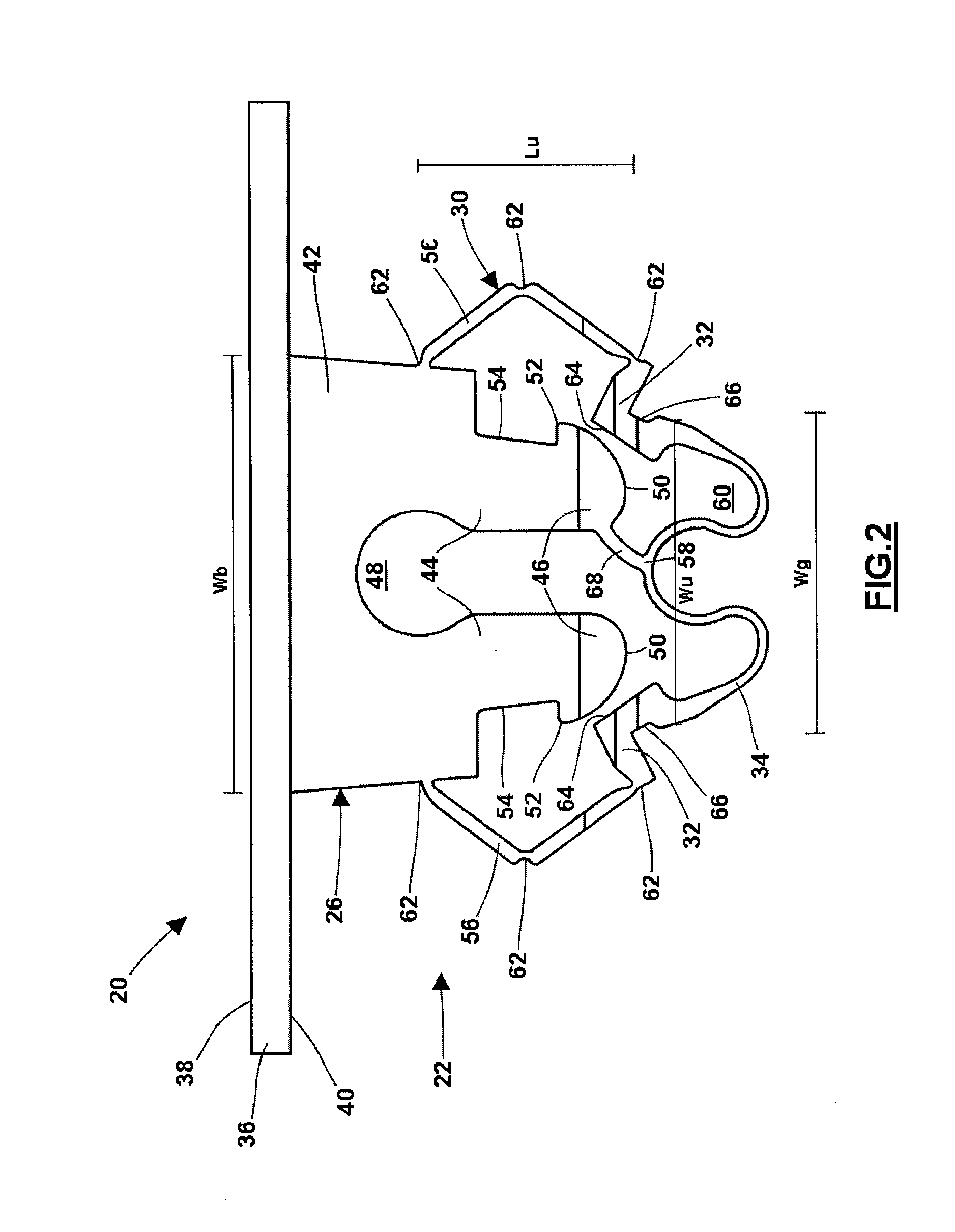 Integrated Plastic Part And Fastener