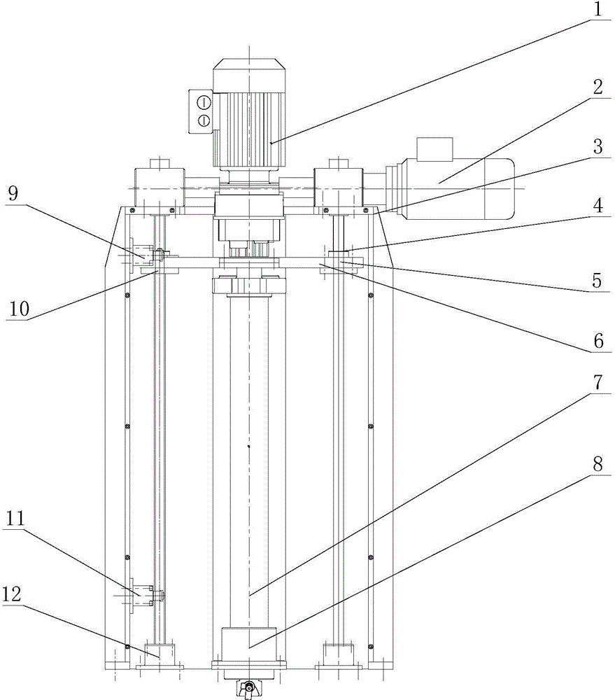 Nuclear power plant blender cleaning decontamination device