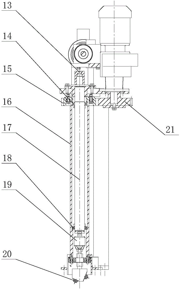 Nuclear power plant blender cleaning decontamination device