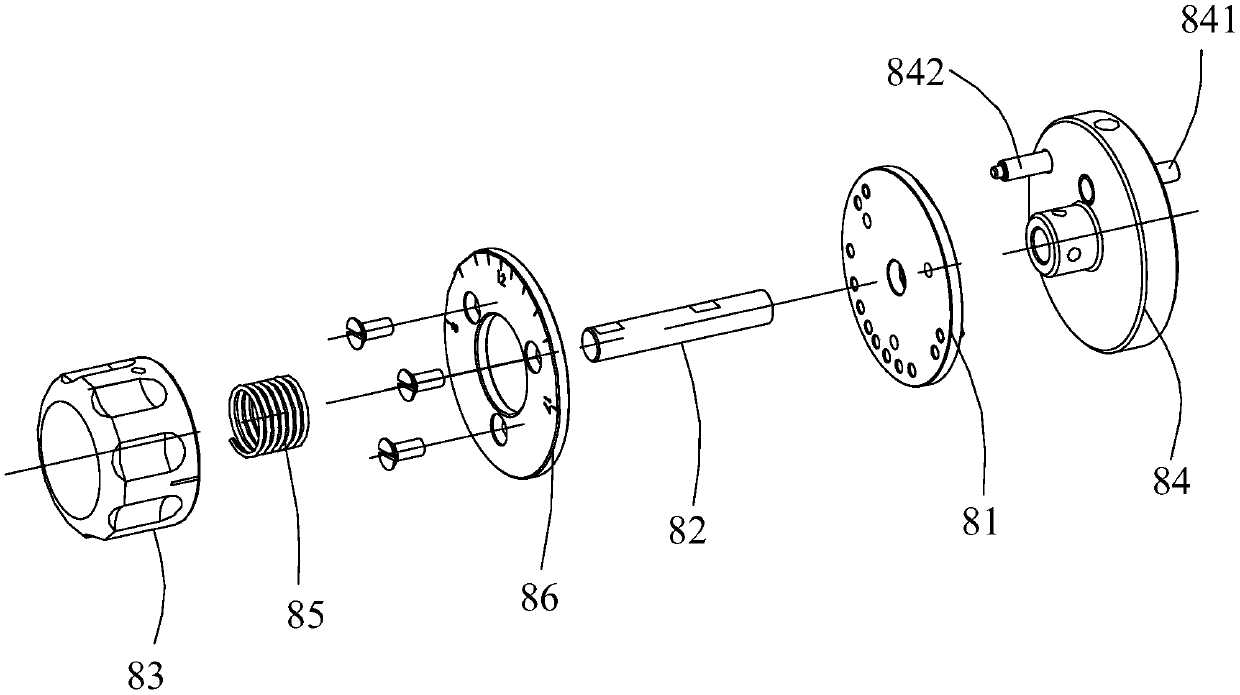 Adjusting knob capable of being quickly disengaged and engaged and presser foot height adjustment mechanism