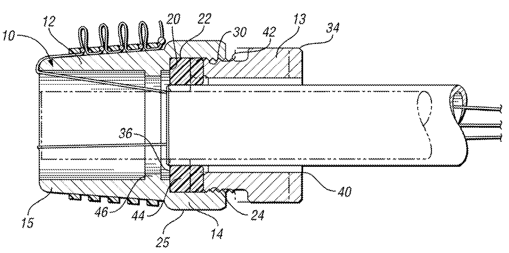 Endoscopic barrel with connector