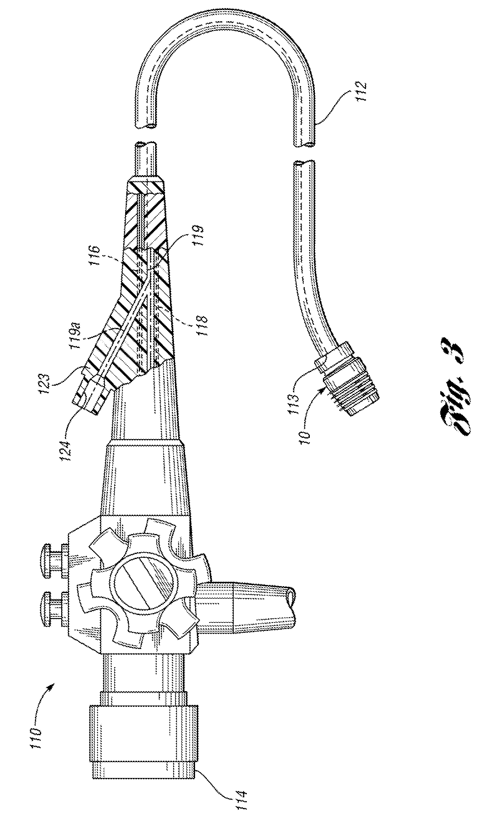 Endoscopic barrel with connector