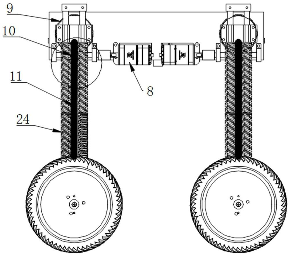 A high-passability wheel-leg combined with a bounceable ground mobile platform