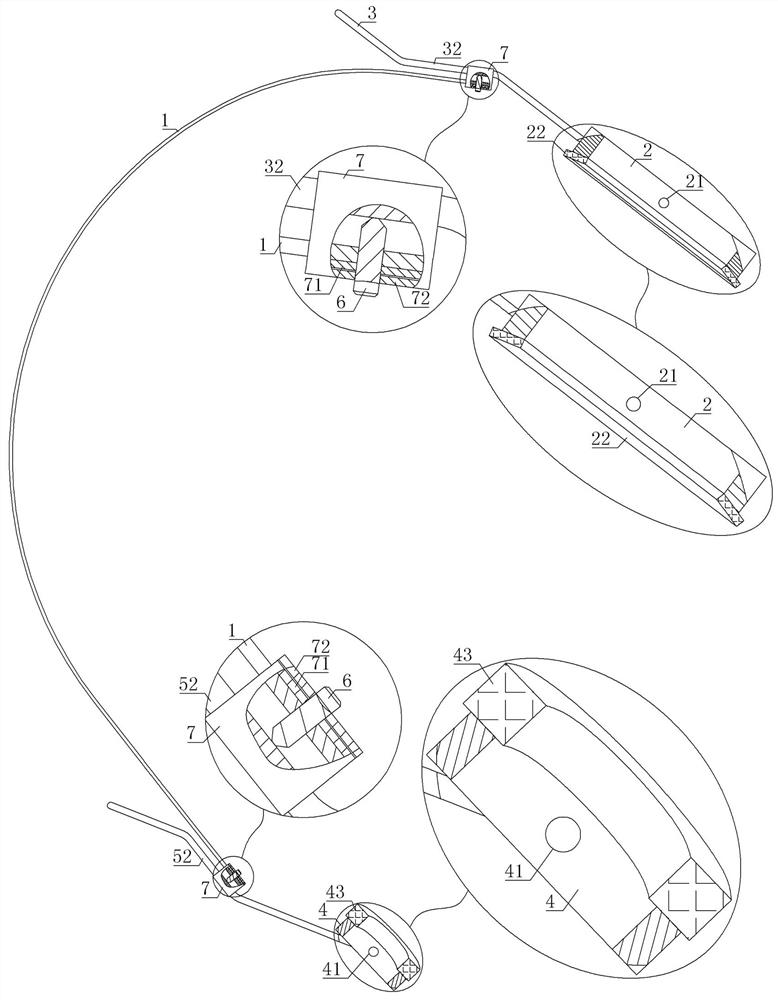 Head exoskeleton fixing frame