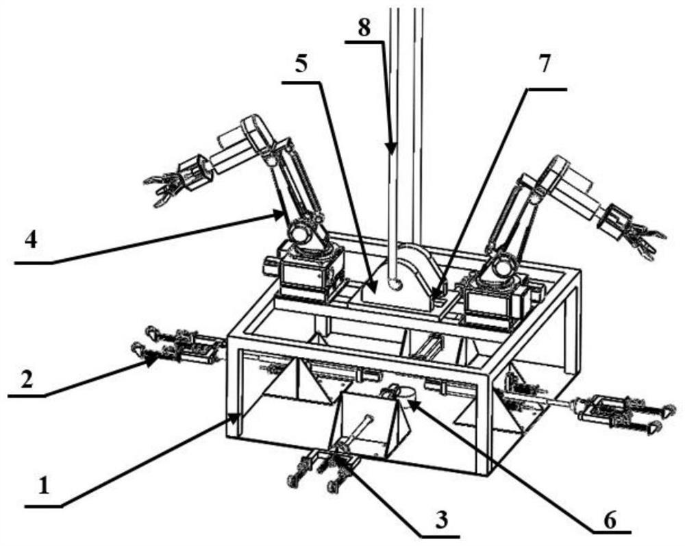 Rigid-flexible wall supporting mechanism for elevator shaft