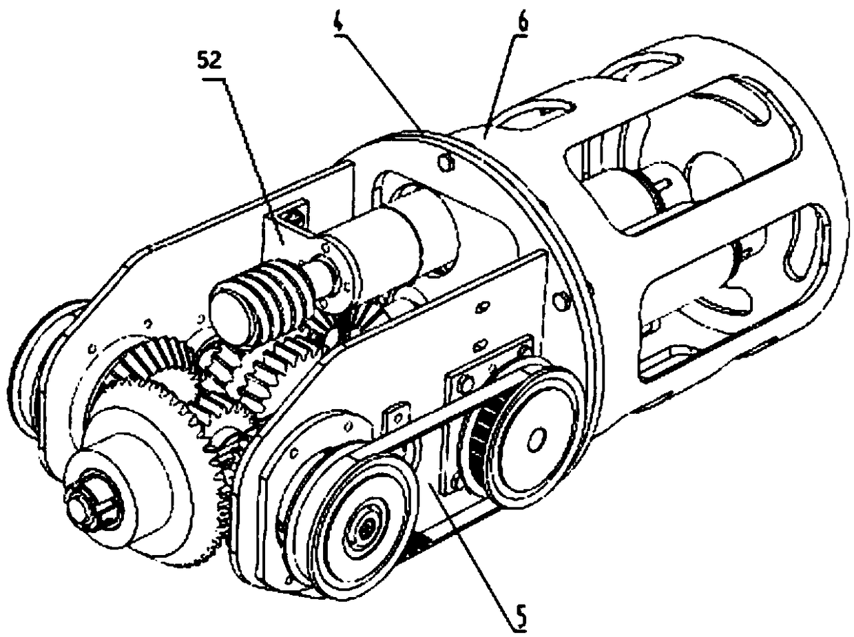 Two-degree-of-freedom joint structure driven by three motors