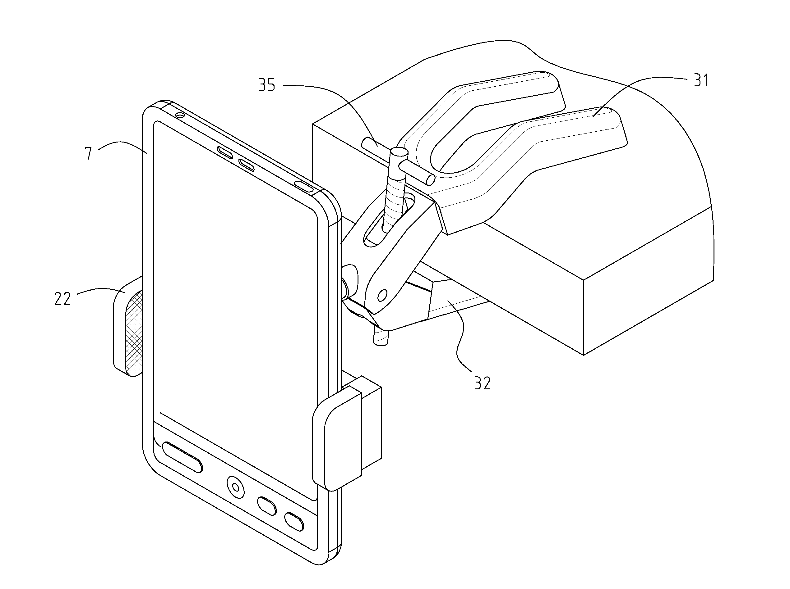 Extension rod device working with fixer for handheld, portable, mobile devices