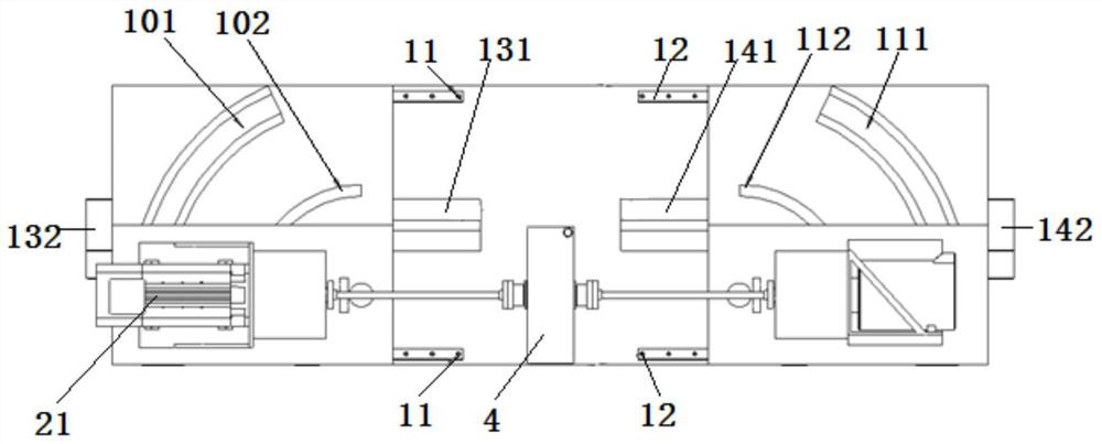 All-electric four-axis periodic cycle test bench and experimental method