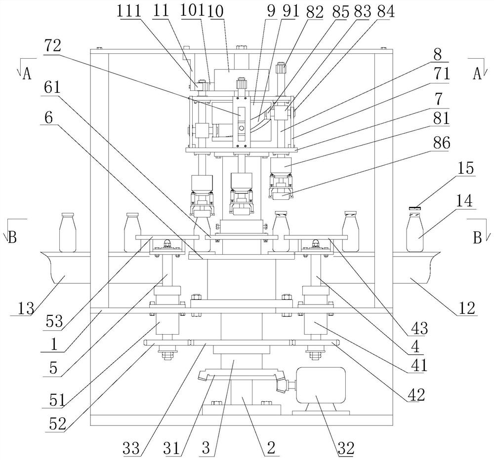 Three screw cap beverage bottle capping machine