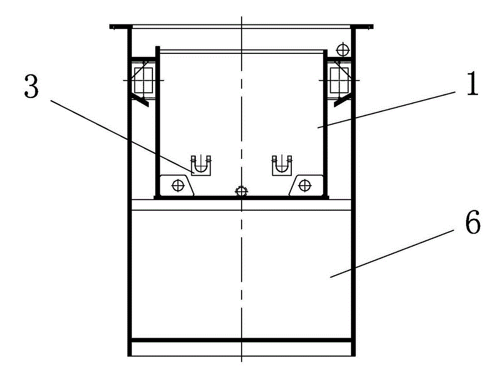 Connected groove of silicon material acid plant