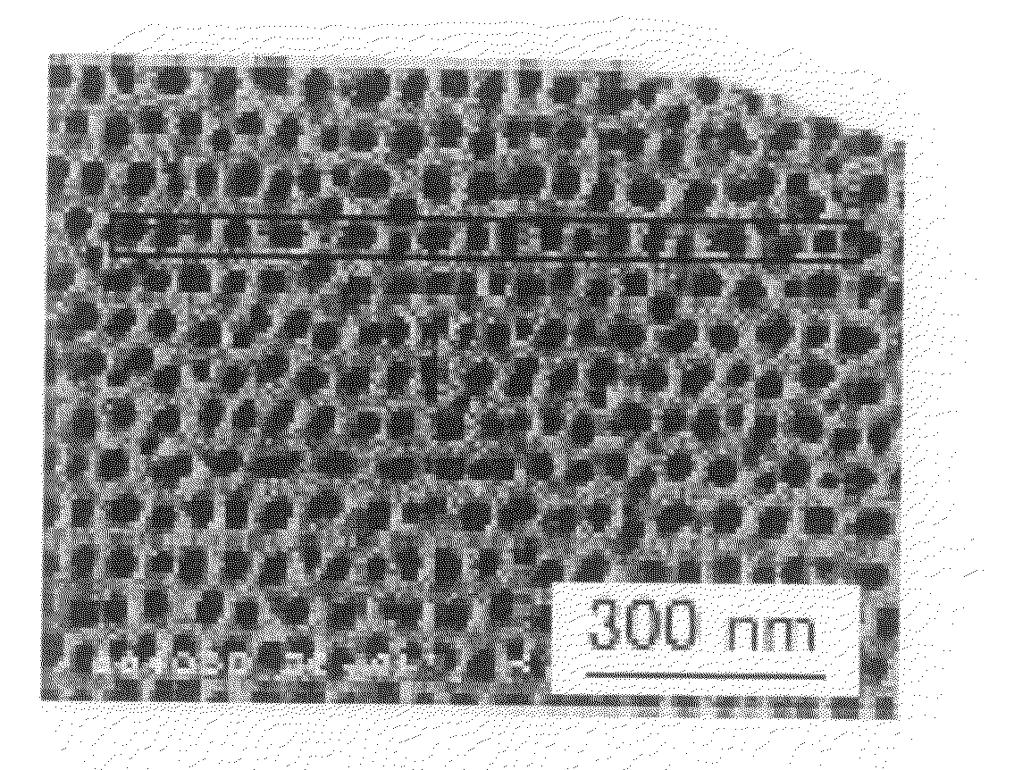 Nanoholes and production thereof, stamper and production thereof, magnetic recording media and production thereof, and, magnetic recording apparatus and method