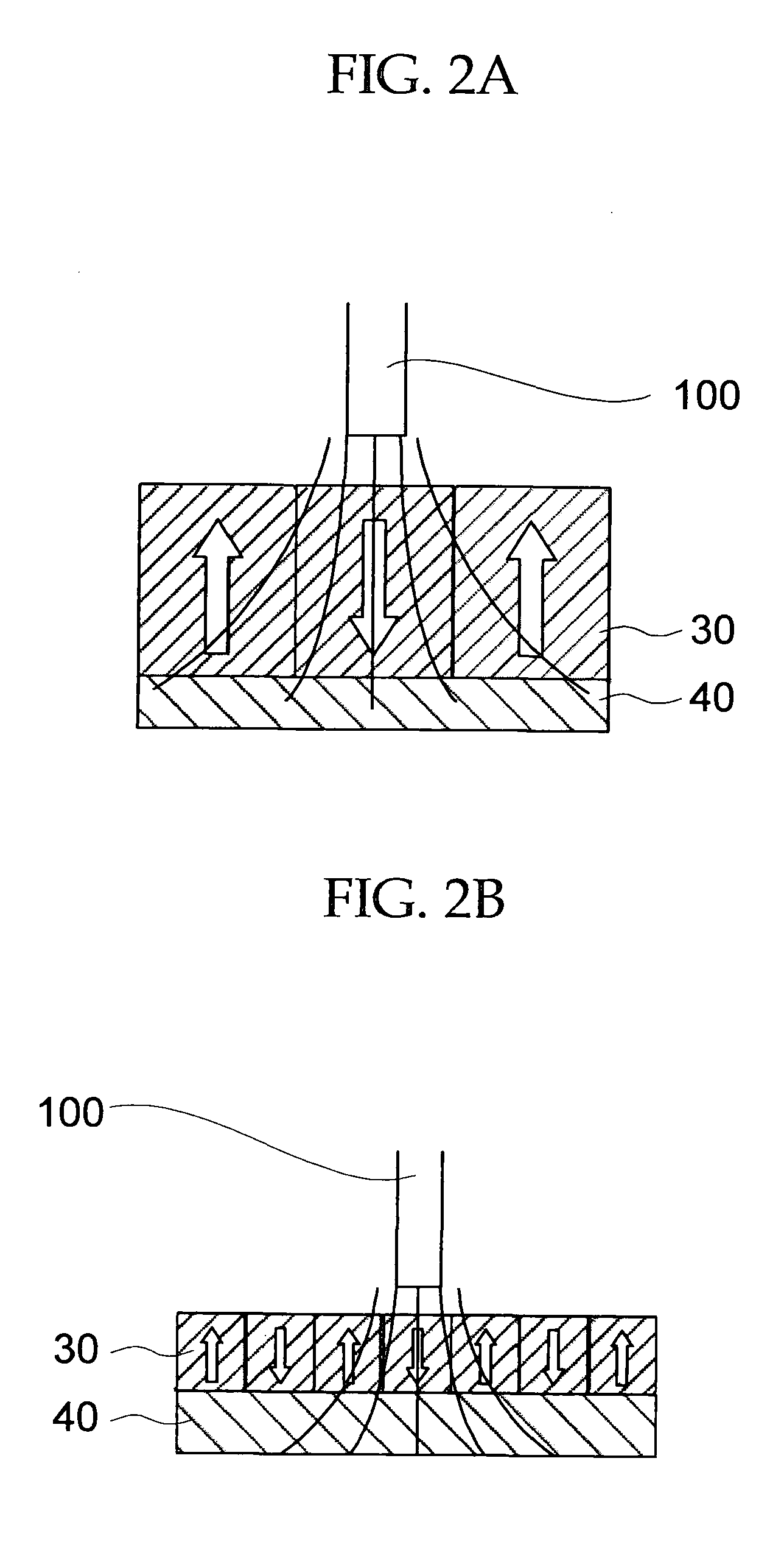 Nanoholes and production thereof, stamper and production thereof, magnetic recording media and production thereof, and, magnetic recording apparatus and method