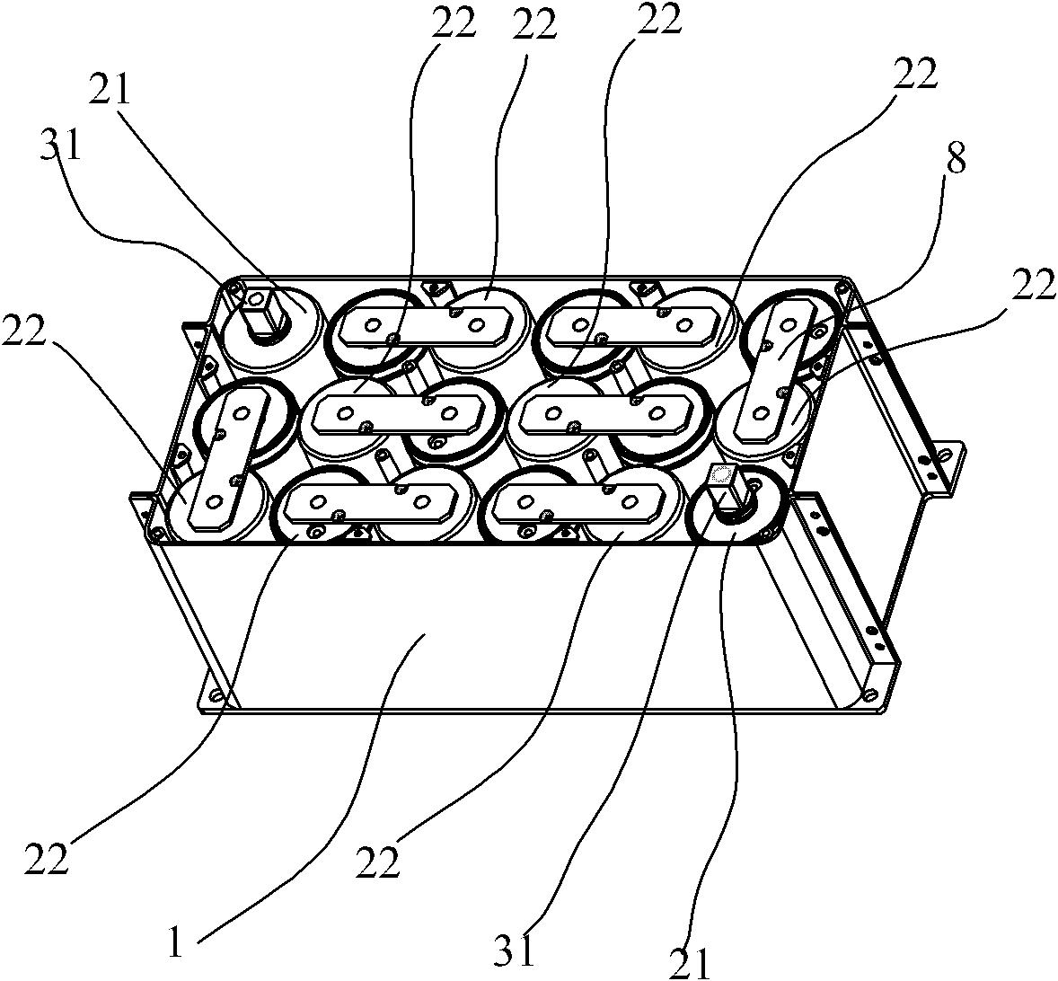 Super capacitor module set