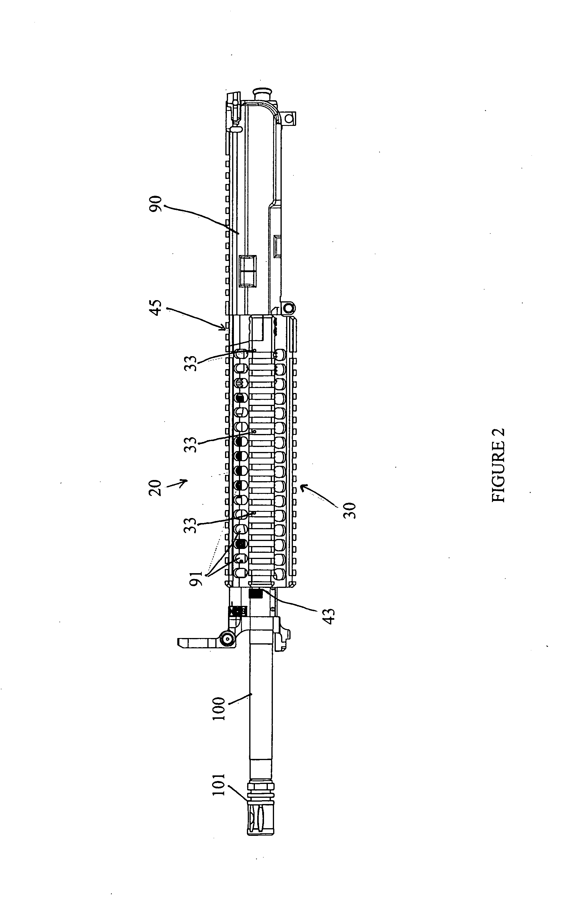 Top opening, modular top rail, multi-rifle adaptable free float rail adaptor system (arm-r)