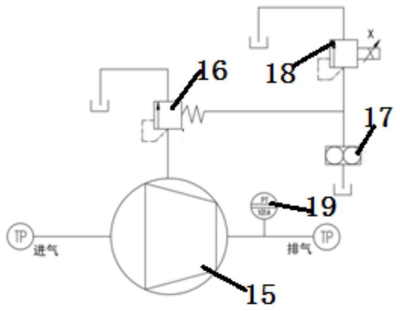 Oil-gas pressure accompanying control device for diaphragm compressor and oil-gas pressure accompanying control system for diaphragm compressor