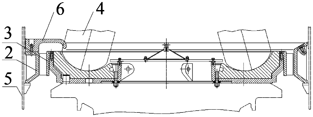 Pulverized coal purging and separating device of medium-speed coal mill