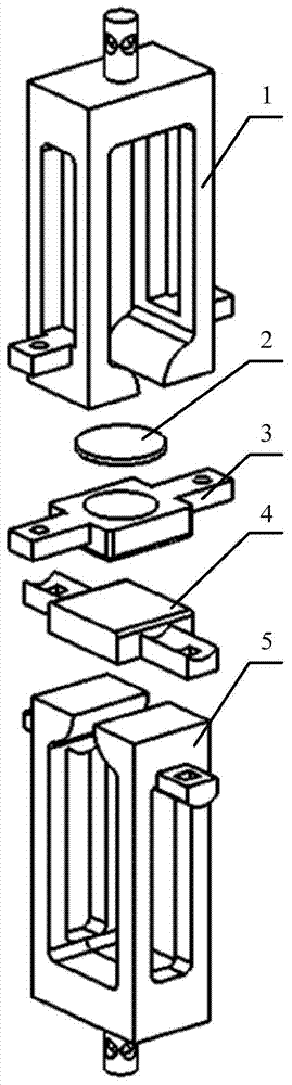 Tensile-compression integrated fixture for mechanical creep testing machine