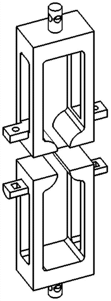 Tensile-compression integrated fixture for mechanical creep testing machine