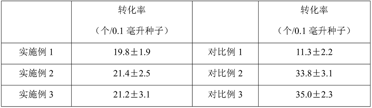 Method for optimizing transgenosis efficiency of arabidopsis thaliana