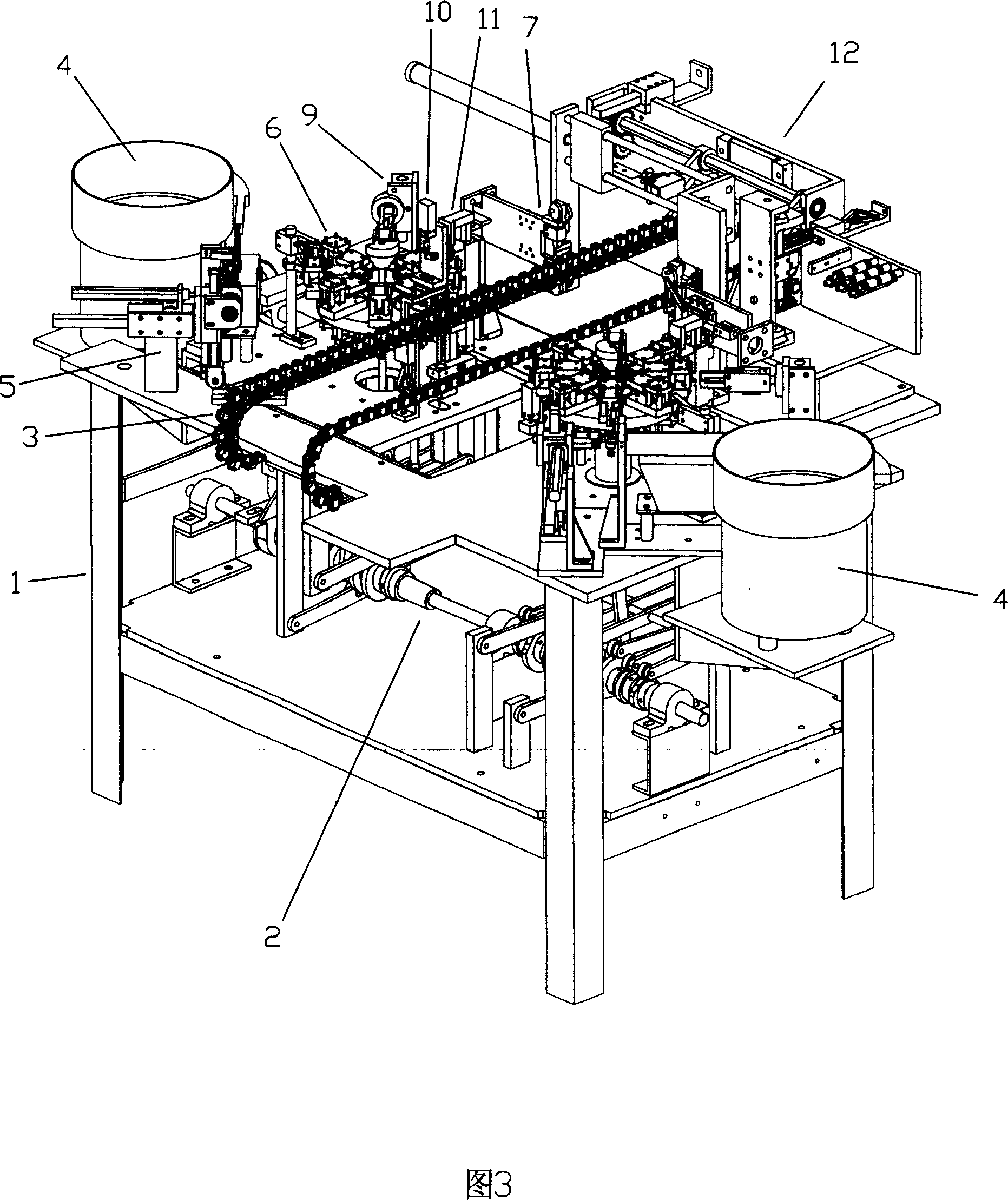 LED lamp pin welding method and equipment