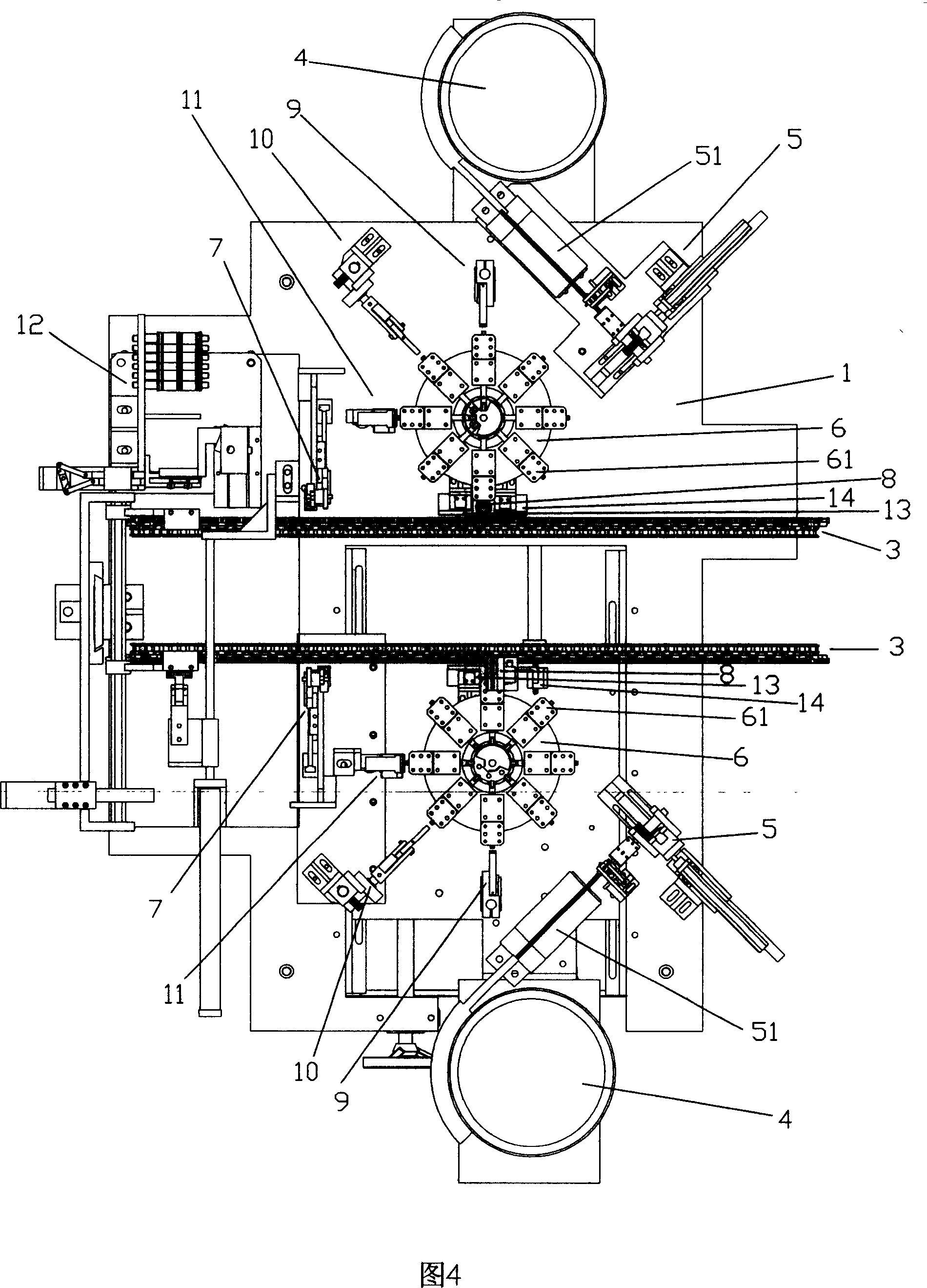 LED lamp pin welding method and equipment