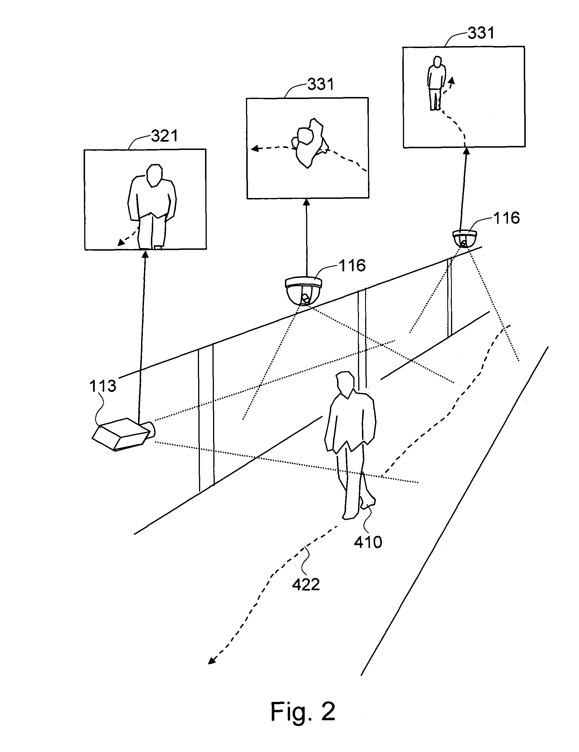 Method and system for finding correspondence between face camera views and behavior camera views