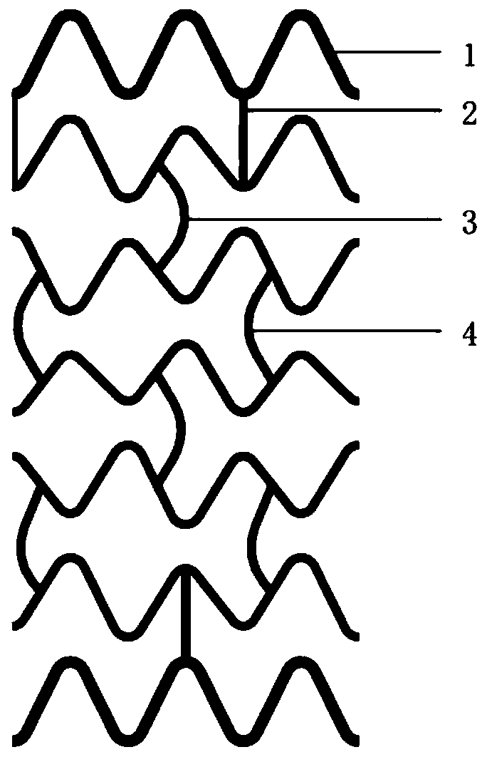 Degradable drug-eluting stent with hydrophobic structure on surface and manufacturing method thereof