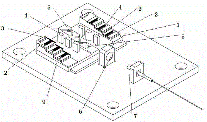 Multi-single-tube high-power fiber-coupled semiconductor laser