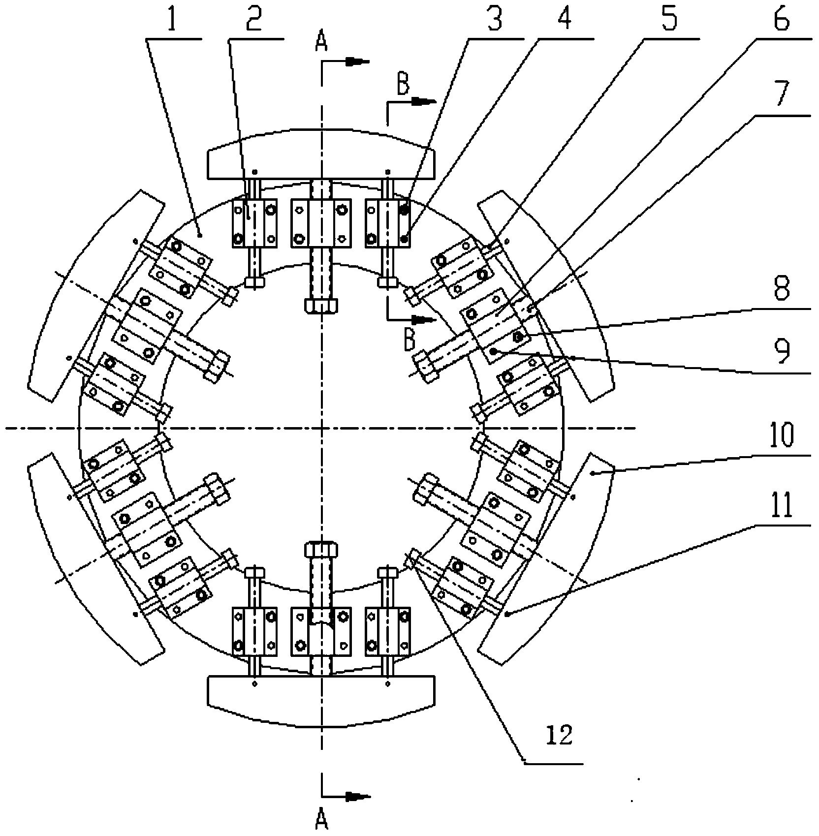 Thin-walled cylinder body welding and shaping clamp