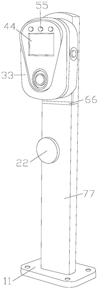 A charging pile for conveniently dismantling an anti-external corrosion shelling insulator