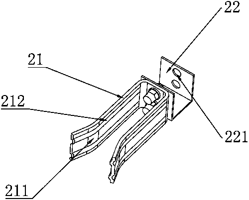 Switching-on structure of grounding knife of isolation switch